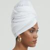 corciova White Long Soft Head Wrap Turban Headband for Black Women Two Way Stretch Fashion African Head Covering Jersey Hijab Scarf view 2
