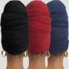 corciova Black Navy Blue Carnelian 3 Pcs Long Soft Head Wrap Turban Headband for Black Women Two Way Stretch Fashion African Head Covering Jersey Hijab Scarf view 4
