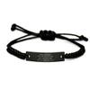 Time Greatest Gift Bicycle Messenger Black Robe Bracelet, Happy Moment Gifts for Bicycle Messenger, Time Greatest Gift Graduation Birthday Gifts for Friends, for Men and Women view 1