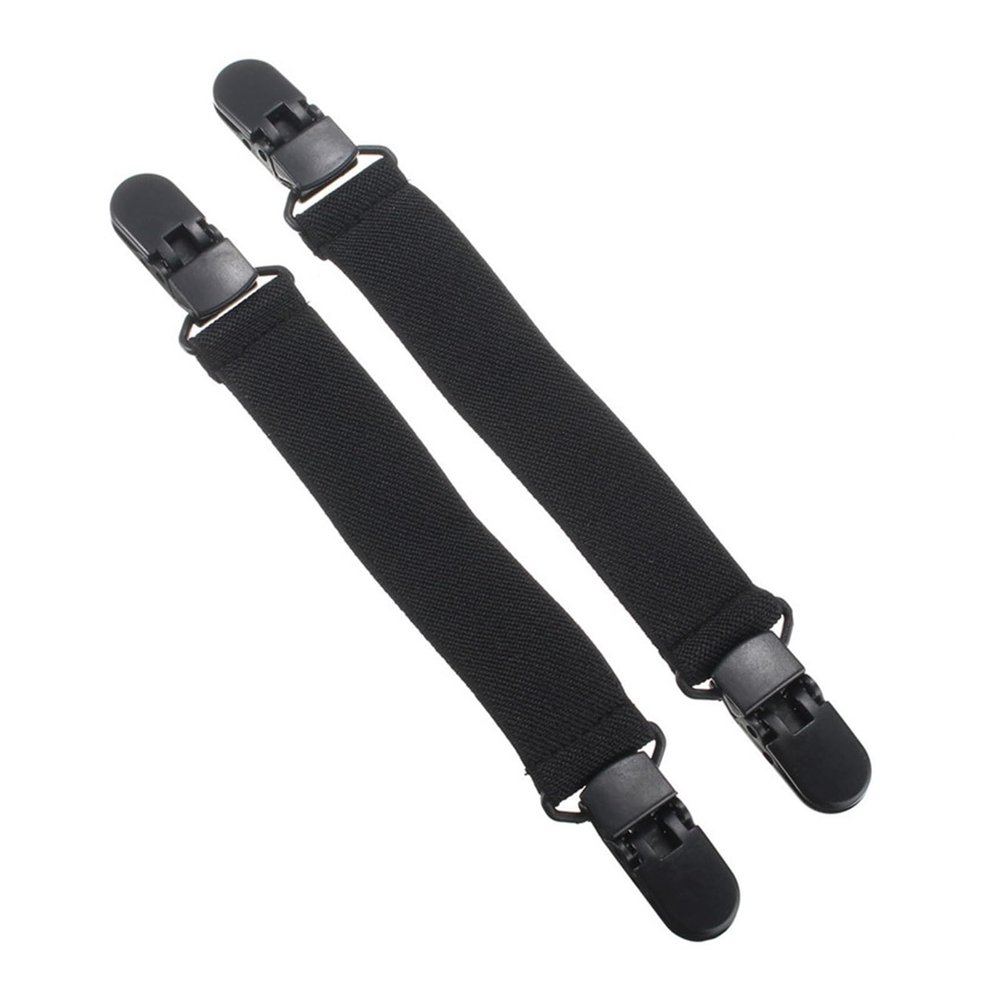 2Pcs Elastic Boot Straps Riding Pant Ends Clips Stirrups Jod Clips Elastic Motorcycle Bicycle Biker Leg Strap