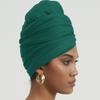 corciova Tropical Rain Forest Long Soft Head Wrap Turban Headband for Black Women Two Way Stretch Fashion African Head Covering Jersey Hijab Scarf view 2