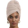 corciova Almond Long Soft Head Wrap Turban Headband for Black Women Two Way Stretch Fashion African Head Covering Jersey Hijab Scarf view 1