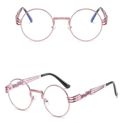 WANGOLK Cat eye Sunglasses Women Vintage Metal Reflective Glasses For Women Mirror Retro,12,One size