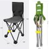 Camping Chair Outdoor Chair Foldable Chair Portable Camping Chair Lightweight Folding Fishing Chairs Outdoor Leisure Seat Bearing 150kg Capacity Hiking Balcony Folding Camping Chair ( Color : Green , view 2