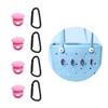 4 Packs Tassel Hanger for Bogg Bag, Insert Carabiner Key Chain Holder Charms, Accessories for Bogg Bags (Pink) view 1