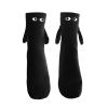 Novelty Couple Holding Hands Socks, Funny Women Men Magnetic Mid-Tube Socks for for Couples Friends Sisters Lovers (1 Pair Black) view 1