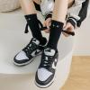 Novelty Couple Holding Hands Socks, Funny Women Men Magnetic Mid-Tube Socks for for Couples Friends Sisters Lovers (1 Pair Black) view 2