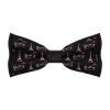 Paris Romantic Eiffel Tower Men's Bow Tie Funny Pre-Tied Adjustable Bowties for Wedding Party view 1