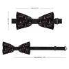 Paris Romantic Eiffel Tower Men's Bow Tie Funny Pre-Tied Adjustable Bowties for Wedding Party view 2