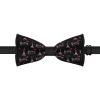 Paris Romantic Eiffel Tower Men's Bow Tie Funny Pre-Tied Adjustable Bowties for Wedding Party view 3
