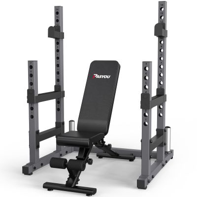 PASYOU Ajustable Weight Bench with Squat Rack (PA500 & SR30)