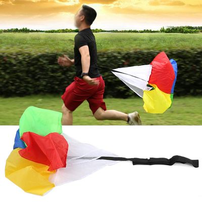 Mrisata Kids Running Speed Training, Speed Drills Resistance Parachute Running Sprint Chute Soccer, Children Colorful Resistance Umbrella Physical Training Running