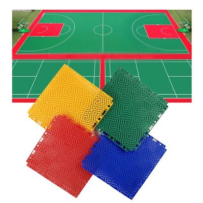 Basketball Court Modular Interlocking Floor Tiles - Gym Park DIY Anti Slip PP Sports Floor mat - Indoor and Outdoor Floor Decoration (Color : Yellow, Size : 10PCS)