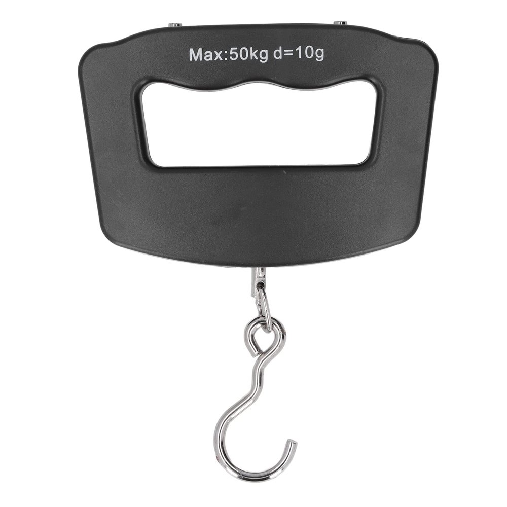50kg Digital Hanging Scale, Unit Conversion Electronic Hook Scale with LCD Display, Large Rubber Handle, Hanging Scale Fishing Accessories for Men, Sutiable for Shopping, Fishing, Household