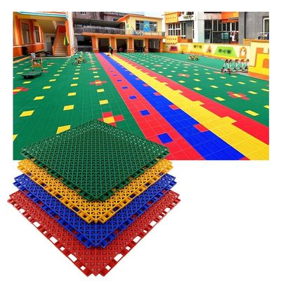 12in Kindergarten Modular Interlocking Floor Tiles, Easy to Install/with Drainage Holes, Indoor and Outdoor DIY Sports Floor mats (Color : Green, Size : 10PCS)