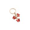 1~3 Pcs Butterfly Charms Keychain Cute Acrylic Crystal Butterfly Chain Tassel Keyring Purse Bag Accessories(Red)