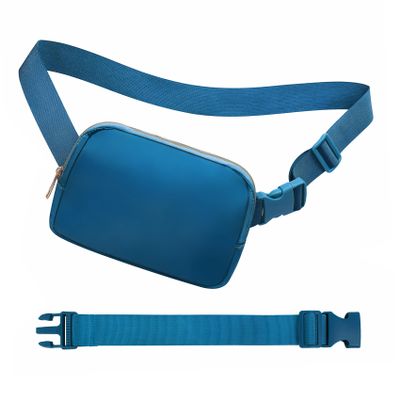 jealkip Fanny Pack with Strap Extension for Women and Men Crossbody Bag Belt Bag Bum Bag with Adjustable Strap for Hiking Workout Sports Travel Gifts for Teen Girl Blue