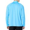 SG Edge Mens UPF 50+ Rash Guard 1/4 Zip Up Swim Shirt Long Sleeve Moisture Wicking Quick Dry Lightweight Fishing Running Hiking, Blue, Large view 2