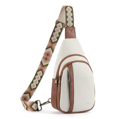 CLUCI Crossbody Bags for Women Men,Leather Sling Bag Cross Body Backpack for Woman Gifts for Women Birthday Unique