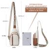 CLUCI Crossbody Bags for Women Men,Leather Sling Bag Cross Body Backpack for Woman Gifts for Women Birthday Unique view 4