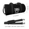 Dog Dad Sports Gym Bag Round Large Capacity Foldable Duffel Bag view 4
