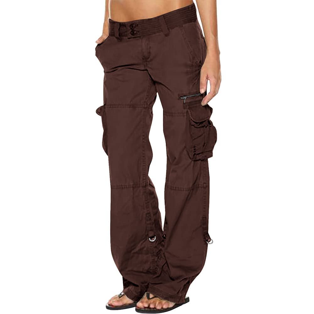 Women's Hiking Cargo Pants Joggers Cotton Casual Military Army Combat Work Pants with Pockets