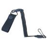 Ellylian Anti-Lost Elastic Lanyard Black Spiral Cable Coil Style Secure Spring Lanyard, Safety Strap Rope for Key Ring Chain Flashlight Hunting Accessories, Military Spring Rope view 1