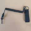 Ellylian Anti-Lost Elastic Lanyard Black Spiral Cable Coil Style Secure Spring Lanyard, Safety Strap Rope for Key Ring Chain Flashlight Hunting Accessories, Military Spring Rope view 3