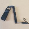 Ellylian Anti-Lost Elastic Lanyard Black Spiral Cable Coil Style Secure Spring Lanyard, Safety Strap Rope for Key Ring Chain Flashlight Hunting Accessories, Military Spring Rope view 4