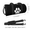 Dog Paw Print Sports Gym Bag Round Large Capacity Foldable Duffel Bag view 4