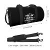 Hold On Let Me Overthink This Luggage Bags Round Large Capacity Foldable Duffel Bag view 4