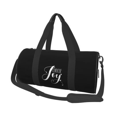 Choose Joy Sports Gym Bag Round Large Capacity Foldable Duffel Bag