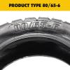 10 inch scooter tires,Replacement Thickened Pneumatic Tyres Off Road City Road Inflatable Tyre for Electric Scooter 255x80 10x3.0 80/65-6 scooter inner tubes view 3