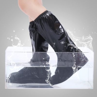 TITA-DONG Waterproof Rain Boot Shoe Covers, Reusable & Foldable PVC Rainproof Boot Covers for Outdoor Sports Hiking Climbing Camping Scooter Travel, Antislip, Rain Gear for Men Women