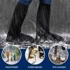 TITA-DONG Waterproof Rain Boot Shoe Covers, Reusable & Foldable PVC Rainproof Boot Covers for Outdoor Sports Hiking Climbing Camping Scooter Travel, Antislip, Rain Gear for Men Women view 3