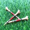 TRUESTRIKE Premium USA Golf Tees  3" or 2" Durable Plastic Performance Tees (100 Pack)  Made in USA  Bulk Value Pack - Red and Black Natural 3 1/4 view 4