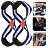 Toddmomy Figure 8 Lifting Belt Weight Lifting Straps Deadlift Fitness Comfortable Wrist Straps view 3