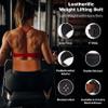 Leatherific | Genuine Leather Weight Lifting Belt | 8 mm Thick, 4" Wide | Heavy duty, Padded, Steel Buckle | For Bodybuilding, Cross Training, Weight Training, Lumbar Support (XL(Fits 40"-45"), Pecan view 2