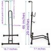 RUYICZB Upright Bike Stand - Premium Vertical & Horizontal Adjustable Bicycle Floor Parking Rack Stand - Safe & Stable for MTB Road Bikes Indoor Bike Storage - for Wheels Width Max to 2.5'' view 2