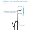 RUYICZB Upright Bike Stand - Premium Vertical & Horizontal Adjustable Bicycle Floor Parking Rack Stand - Safe & Stable for MTB Road Bikes Indoor Bike Storage - for Wheels Width Max to 2.5'' view 3