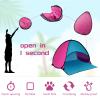 HACRAHO Beach Sun Shelter, 1 Pack Automatic Instant Beach Tent Waterproof Beach Tent Sun Shelter for Outdoor Camping Picnic, Pink view 4