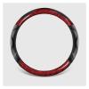 FUERU Car Steering Wheel Cover Set Car Steering Wheel Cover Wood Grain Carbon Fiber Leather Ultra-Thin Comfortable Car Interior (Color : 2#) view 1