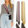 Ethnic Wind Wide Shoulder Straps for Women Striped Canvas Bag Straps Versatile Crossbody Bag Replacement Belt Purse Straps (Color : #07, Size : Length 39.3inch) view 3