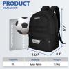 LARIPOP Soccer Backpack,Soccer Bag with Ball Holder and Shoe Compartment,Sports Equipment Training Bags Fits Basketball Football Volleyball and Accessories view 2