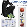 LARIPOP Soccer Backpack,Soccer Bag with Ball Holder and Shoe Compartment,Sports Equipment Training Bags Fits Basketball Football Volleyball and Accessories view 4