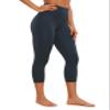 CRZ YOGA Butterluxe High Waisted Capris Workout Leggings for Women 21'' - Lounge Buttery Soft Yoga Pants True Navy Large view 1