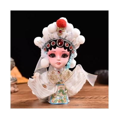 Home Decoration Beijing Gift Beijing Style Doll Doll Decorations Beijing Opera Facial Makeup Opera Character Gifts Chinese Style Statuette for Your Desk (Color : 5)