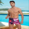KGKE Mens-Swim-Jammers Athletic-Swimwear Quick-Dry-Shorts Durable-Team-Swimsuits - Drawstring Competition Swimming UPF50+ (Colorful Pink,S) view 2