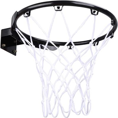 Katzowen Basketball Rim Heavy-Duty Wall-Mounted Basketball Hoop, Indoor and Outdoor Basketball Boards