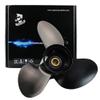 Boatman OEM Propeller 13 7/8x15 fit Suzuki Aluminum Outboard Engine DF50/60/70/90/100/115/140H HP,15 Spline Tooth,RH view 1